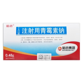 注射用青霉素钠80万U/支（0.48g）